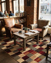 Bistro Lounge Collection Area Rug - Espresso Rectangle Multi  lifestyle 20