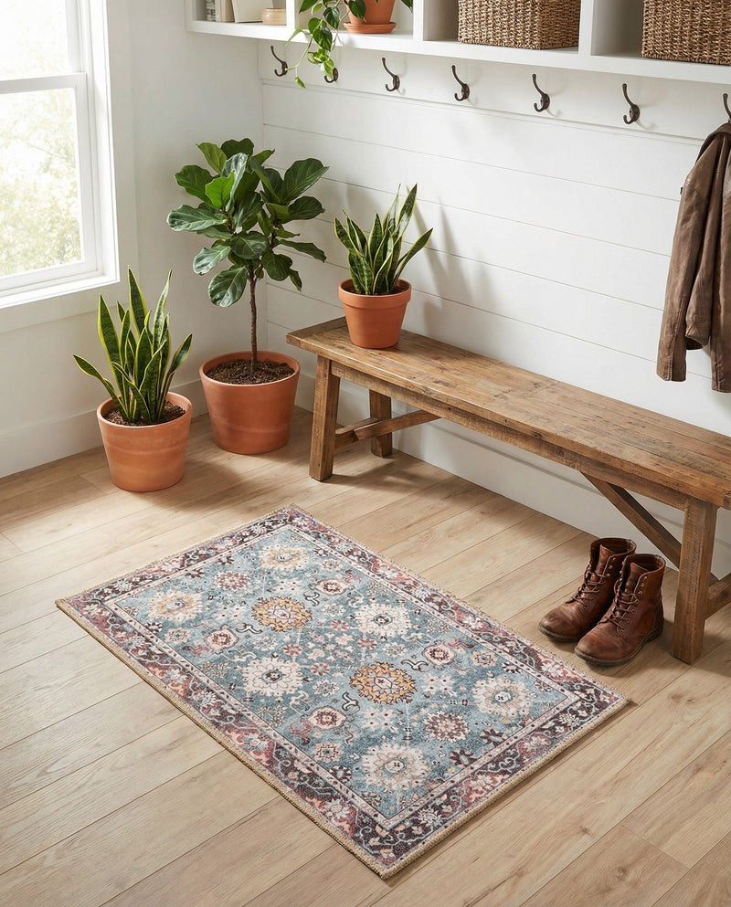 Heritage Elegance Collection Area Rug -  Himeji Rectangle Green  lifestyle 26