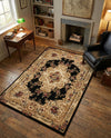 Versailles Elegance Collection Area Rug -  Vincennes Rectangle Black  lifestyle 12