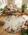 Chromatic Oasis Collection Area Rug -  Twilight Round Multi  lifestyle 66