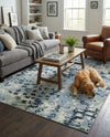 Aegean Elegance Washables Collection Area Rug -  Andros Rectangle Gray Navy Green  lifestyle 9