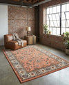 Casablanca Tapestry Collection Area Rug -  Marrakech (Salmon) Rectangle Salmon  lifestyle 16