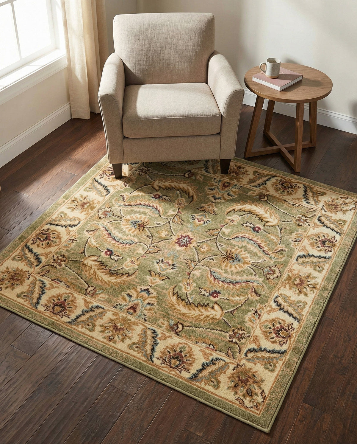 Jaipur Elegance Collection Area Rug -  Lal Square Green  lifestyle 142