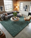 Eternal Plush Oasis Collection Area Rug -  Tranquility (Forest Green) Rectangle Forest Green  lifestyle 21
