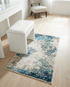 Colorburst Oasis Collection Area Rug -  Tropic Rectangle Blue  lifestyle 25