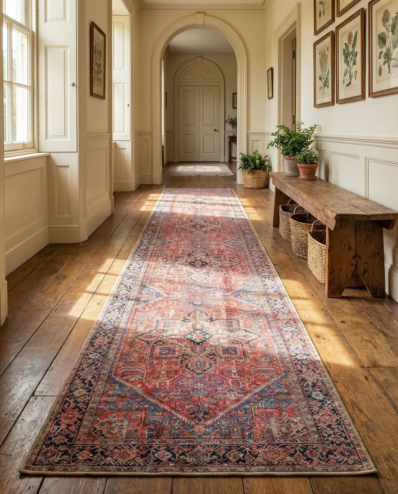 Heritage Elegance Collection Area Rug -  Alhambra Runner Red  lifestyle 83