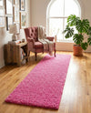 Plush Oasis Collection Area Rug - Serenity (Taffy Pink) Runner Taffy Pink  lifestyle 92