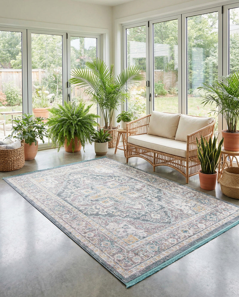 Caribbean Breeze Collection Area Rug -  Andros Rectangle Gray  lifestyle 39
