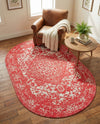 Georgetown Rugs Collection Area Rug - Dupont (Pink) Oval Pink  lifestyle 51