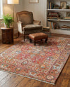 Bazaar Chic Collection Area Rug -  Khouribga Rectangle Rust Red  lifestyle 8