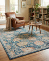 Seville Stripes Collection Area Rug -  Cordoba (Blue) Rectangle Blue  lifestyle 18
