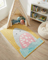 Wonder Tykes Collection Area Rug -  Whimsical Rectangle Yellow  lifestyle 4