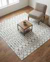 Marrakech Lattice Collection Area Rug - Medina (Ivory) Square Ivory  lifestyle 47