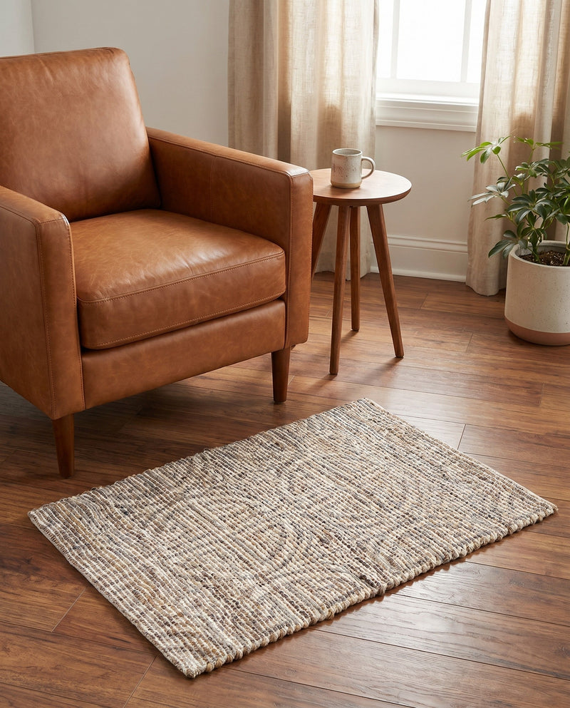 Savannah Threads Collection Area Rug -  Thar Rectangle Gray and Ivory  lifestyle 49