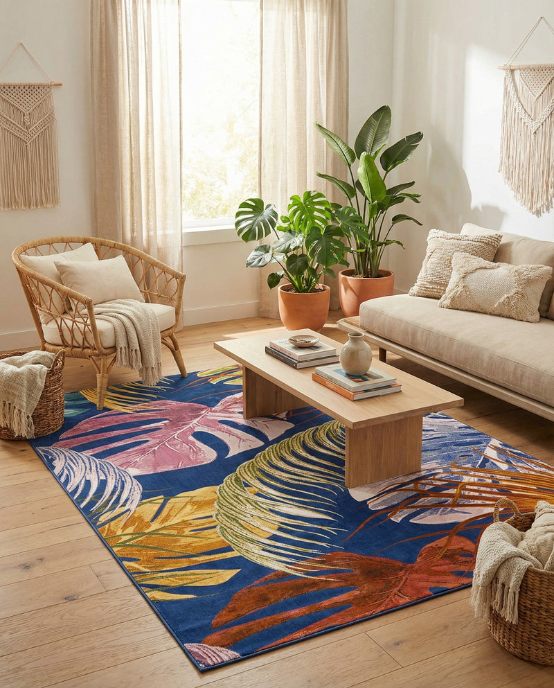 Meadow Breeze Collection Area Rug -  Clover Rectangle Multi  lifestyle 36