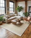 Marina Collection Area Rug - Marina Rectangle Ivory and White  lifestyle 65