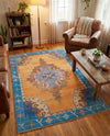 Heritage Elegance Collection Area Rug -  Winterthur (Orange) Rectangle Orange  lifestyle 5