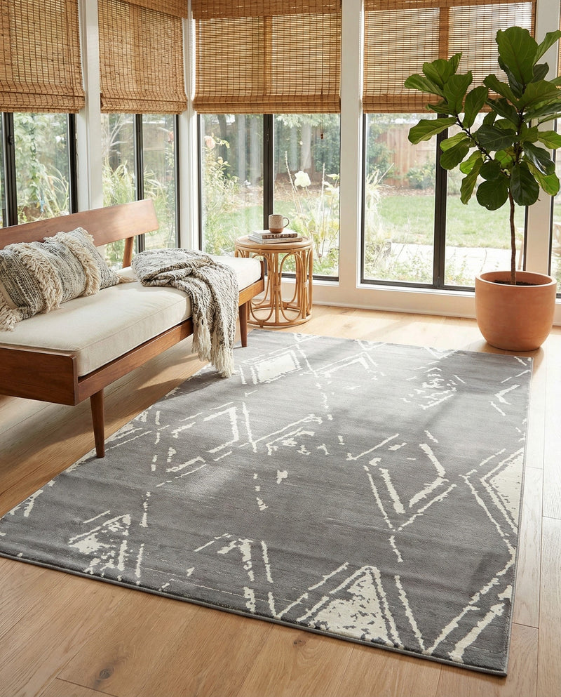 Metro Heights Collection Area Rug -  Madison Rectangle Gray  lifestyle 20