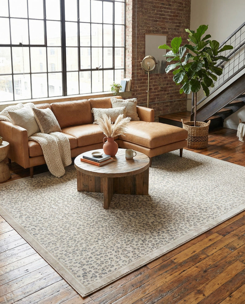 Savannah Sojourn Collection Area Rug - Serengeti Rectangle Ivory  lifestyle 24