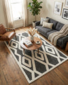 Monochrome Collection Area Rug -  Glacier Rectangle Gray  lifestyle 27