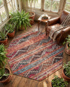 Heritage Elegance Collection Area Rug -  Monticello Octagon Multi  lifestyle 34