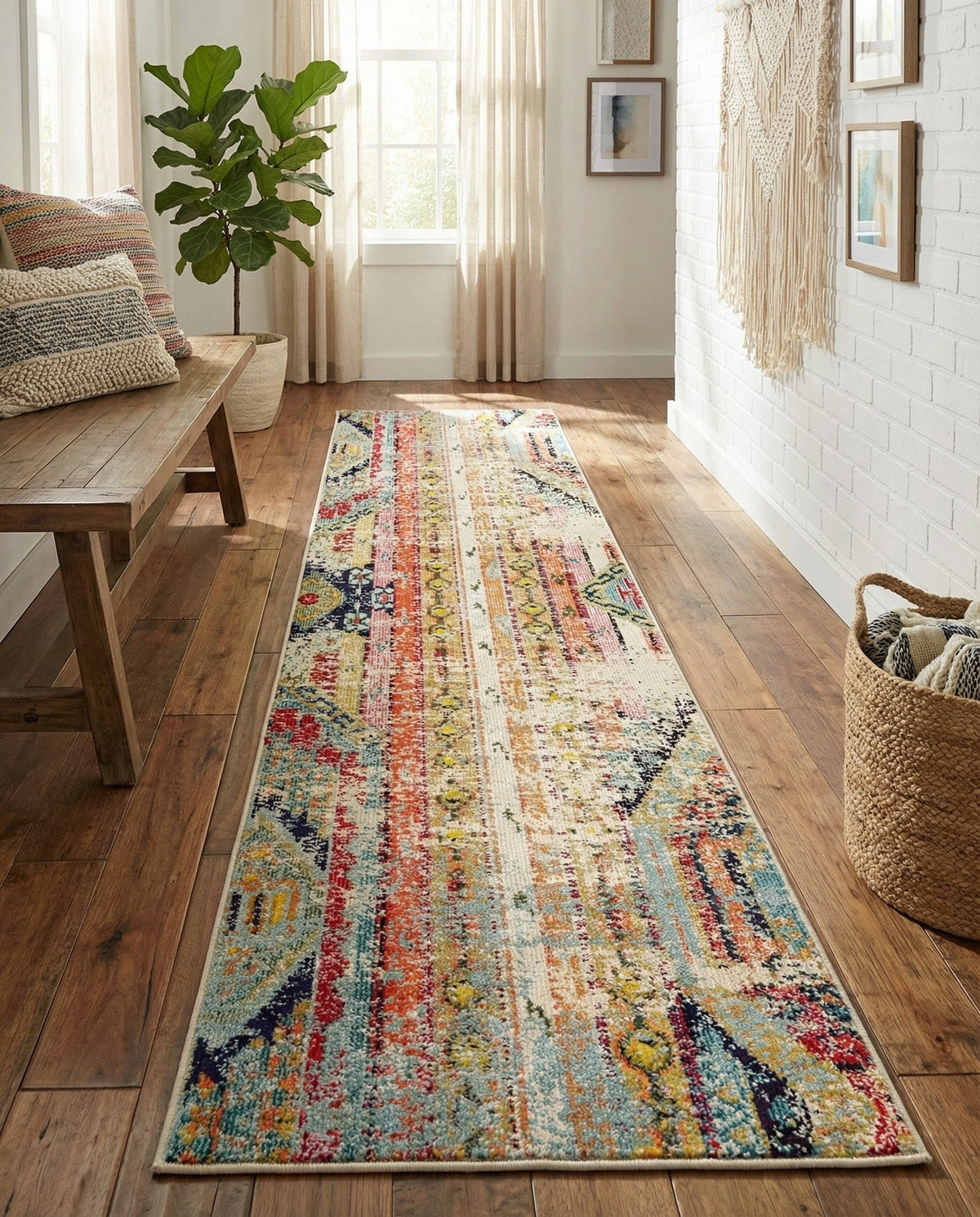 Sedona Vista Collection Area Rug -  Cholla Runner Multi  lifestyle 67