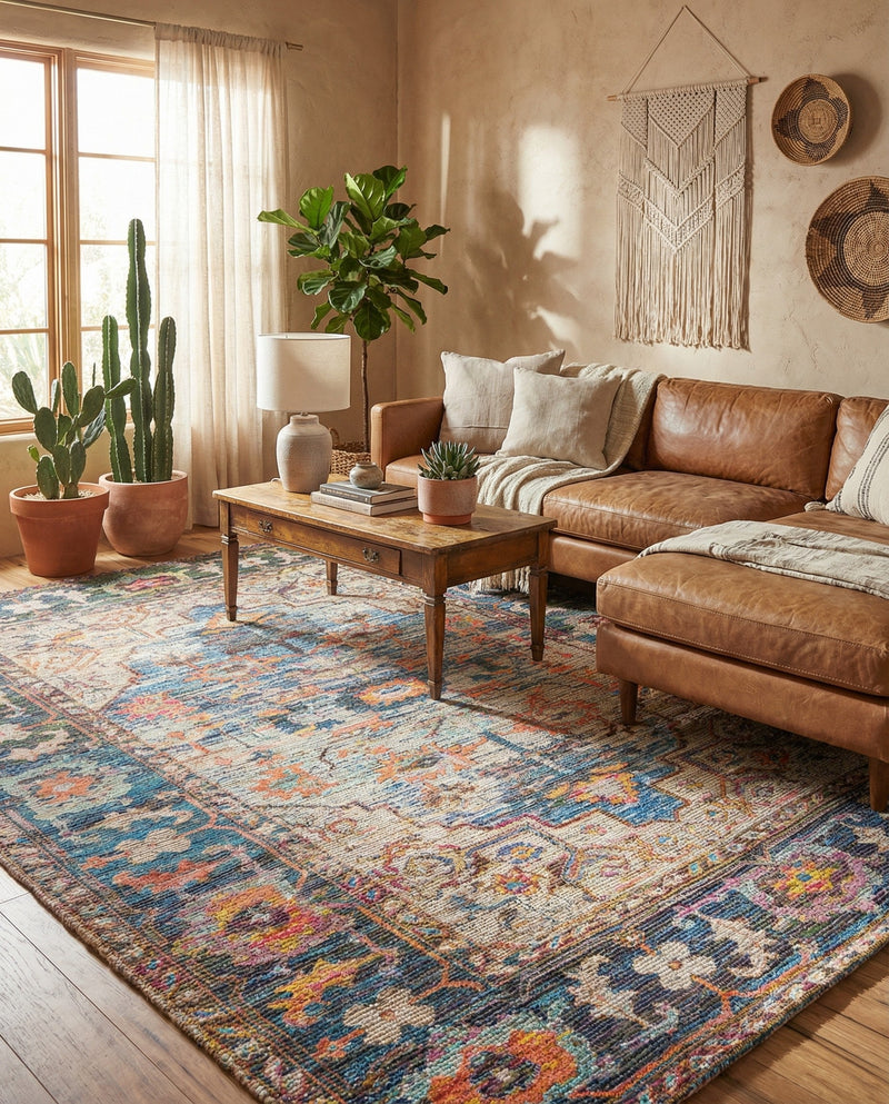 Savannah Threads Collection Area Rug -  Atacama Rectangle Multi  lifestyle 16