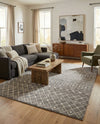 Mediterranean Lattice Collection Area Rug - Santorini (Gray) Rectangle Gray  lifestyle 6