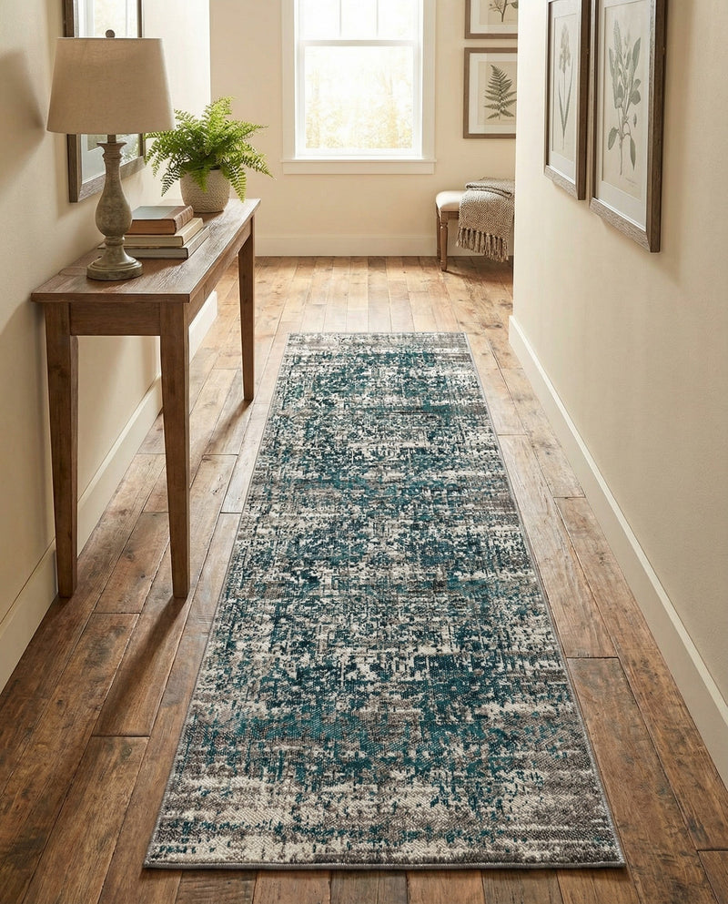 Copenhagen Comfort Collection Area Rug -  Odense Runner Blue  lifestyle 53