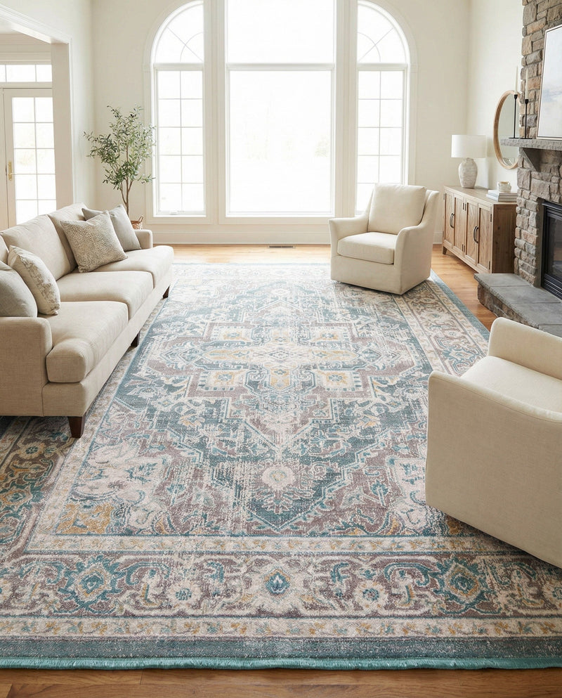 Caribbean Breeze Collection Area Rug -  Andros Rectangle Gray  lifestyle 9