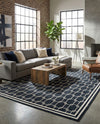 Metro Heights Collection Area Rug -  Liberty Rectangle Navy Blue  lifestyle 6