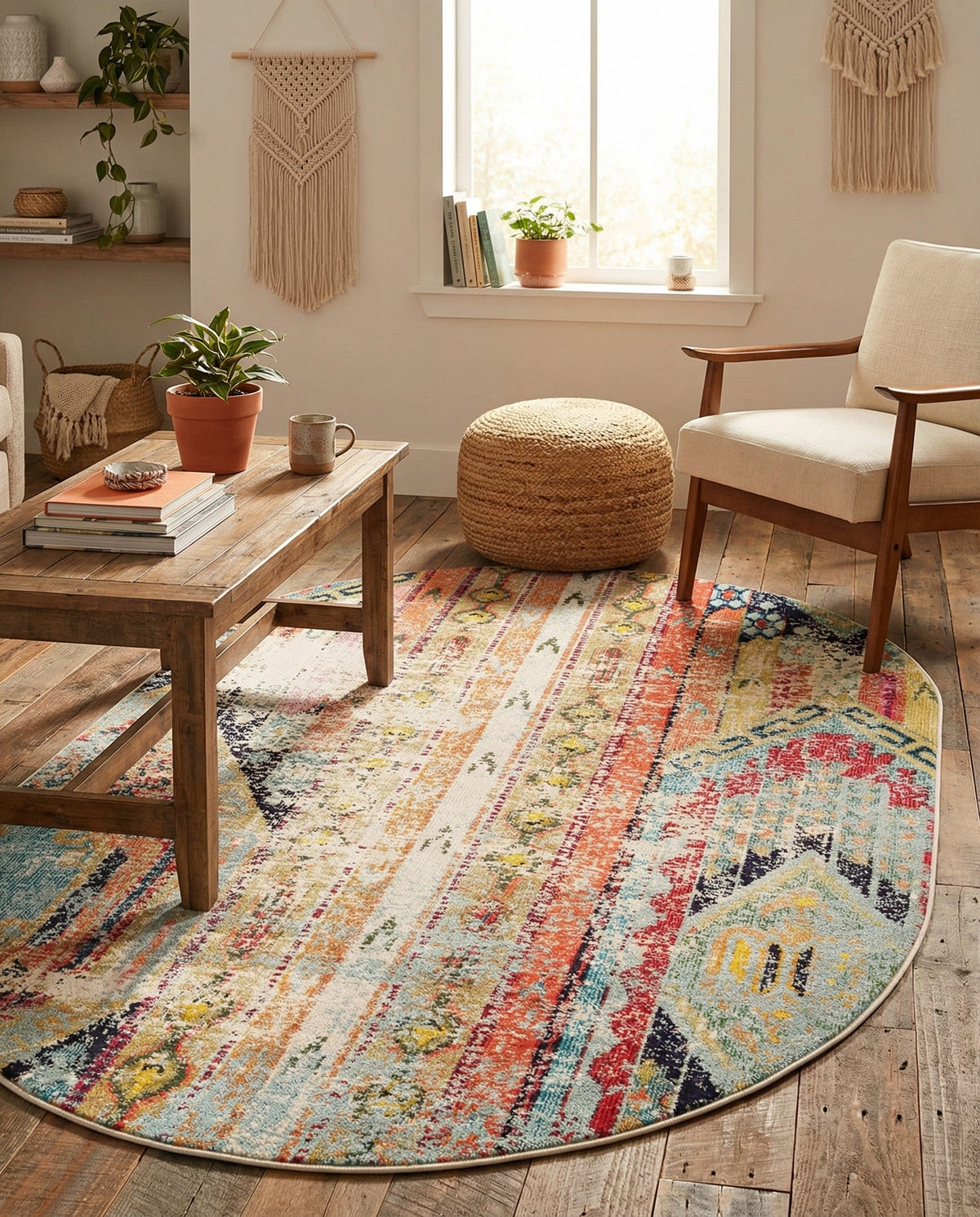 Sedona Vista Collection Area Rug -  Cholla Oval Multi  lifestyle 63
