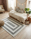 Sahara Chic Collection Area Rug -  Casablanca Rectangle Gray  lifestyle 36