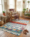 Colorburst Oasis Collection Area Rug -  Lagoon Rectangle Multi  lifestyle 20