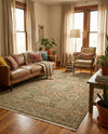Ottoman Elegance Collection Area Rug - Sultan Rectangle Light Green  lifestyle 58
