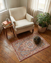 Seville Stripes Collection Area Rug - Cadiz (Brick Red) Rectangle Brick Red  lifestyle 5