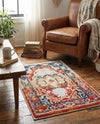 Parisian Elegance Collection Area Rug - Versailles (Rust Red) Rectangle Rust Red  lifestyle 21