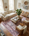 Savannah Elegance Collection Area Rug - Magnolia Rectangle Pink  lifestyle 28