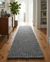 Woolen Sphere Collection Area Rug - Orbsburg (Gray) Runner Gray  lifestyle 31