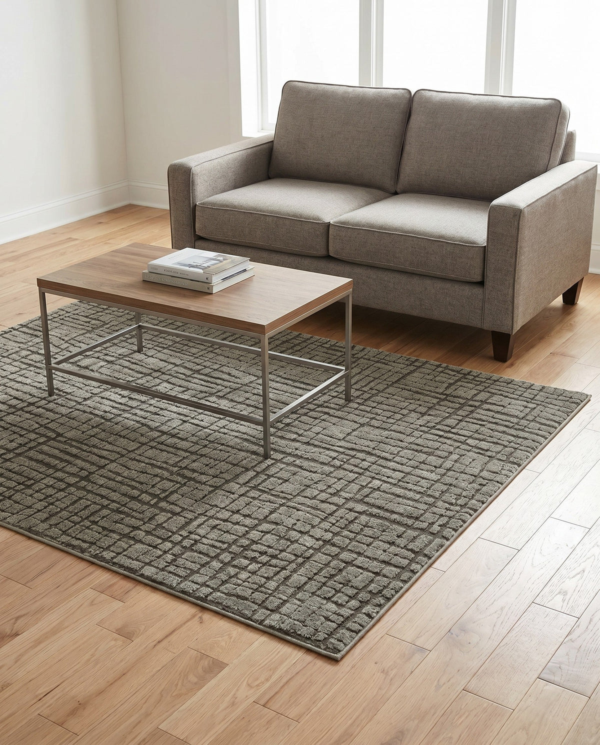 Haven Tapestry Collection Area Rug - WhisperingFalls Rectangle Vintage Army Green  lifestyle 8