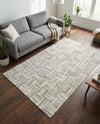 Savannah Hideaway Collection Area Rug - Savannah Rectangle Light Brown Ivory  lifestyle 11