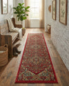 Persian Elegance Collection Area Rug -  Khorasan Runner Red  lifestyle 51
