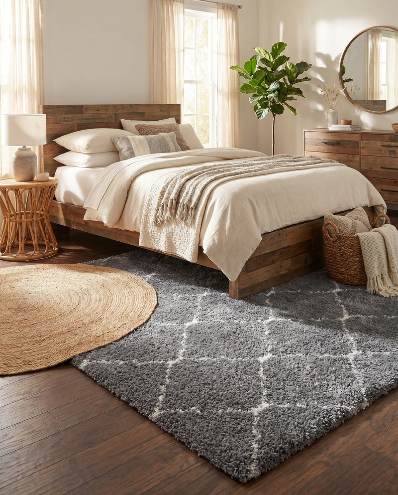 Casablanca Comfort Collection Area Rug -  Medina Rectangle Gray  lifestyle 31