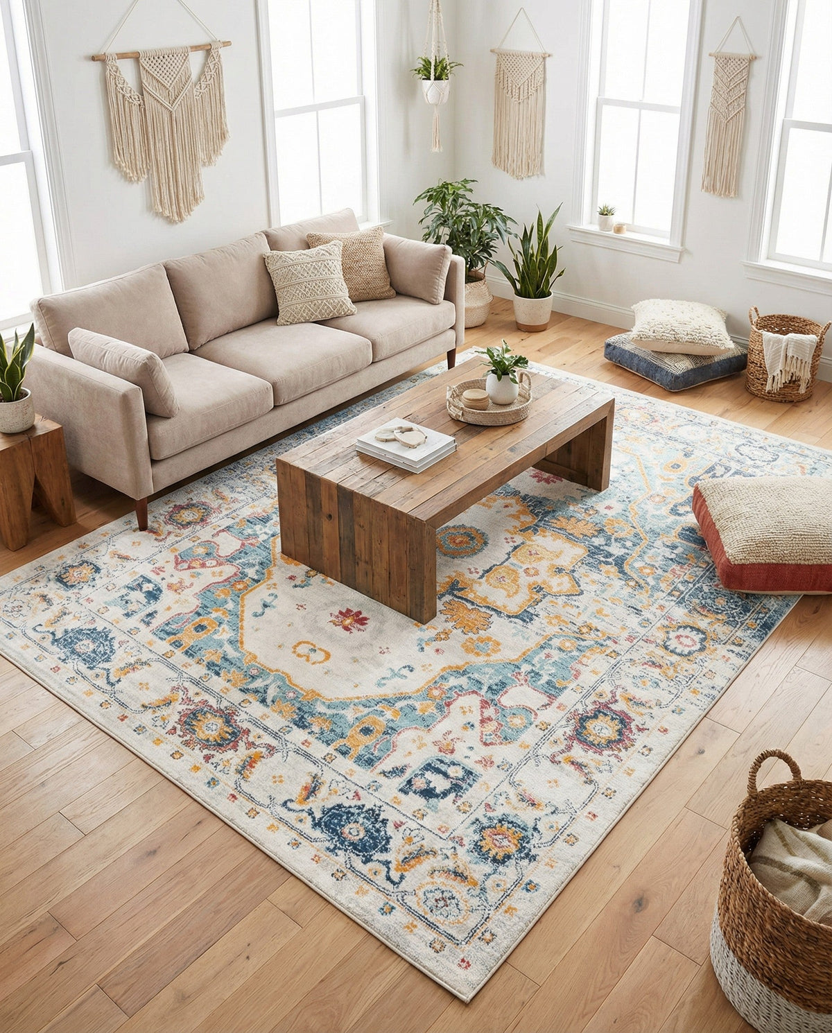 Parisian Elegance Collection Area Rug - Versailles (Teal) Rectangle Teal  lifestyle 27