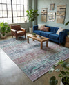 Baroque Era Collection Area Rug - Versailles (Blue Green) Rectangle Blue Green  lifestyle 8