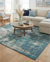 Seaside Haven Rugs Collection Area Rug -  Schooner Rectangle Blue  lifestyle 15