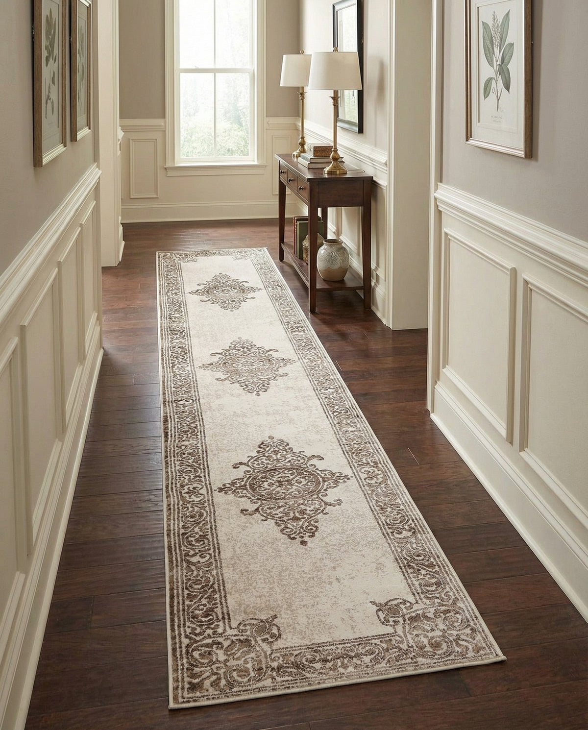 Sanctuary Retreat Collection Area Rug - Haven Runner Chocolate Brown  lifestyle 103