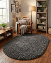Majestic Manor Collection Area Rug - Versailles (Slate) Oval Slate  lifestyle 74