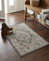 Patio Heritage Collection Area Rug -  Augusta (Charcoal) Rectangle Charcoal  lifestyle 5