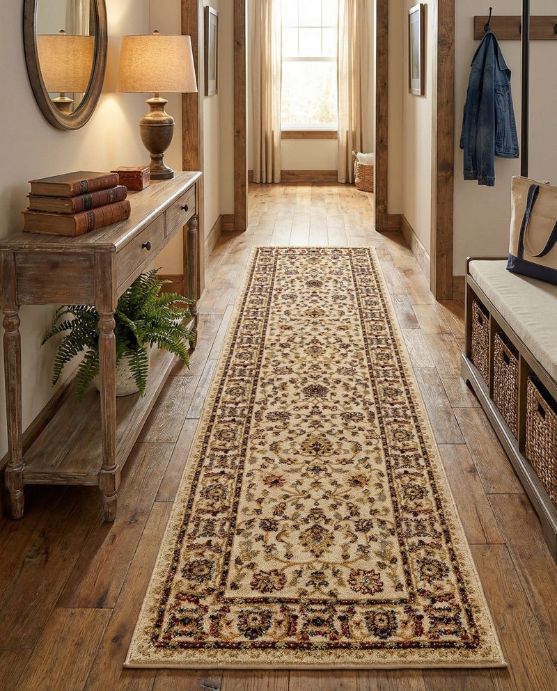 Jaipur Elegance Collection Area Rug -  Nahargarh (Cream) Runner Cream  lifestyle 80
